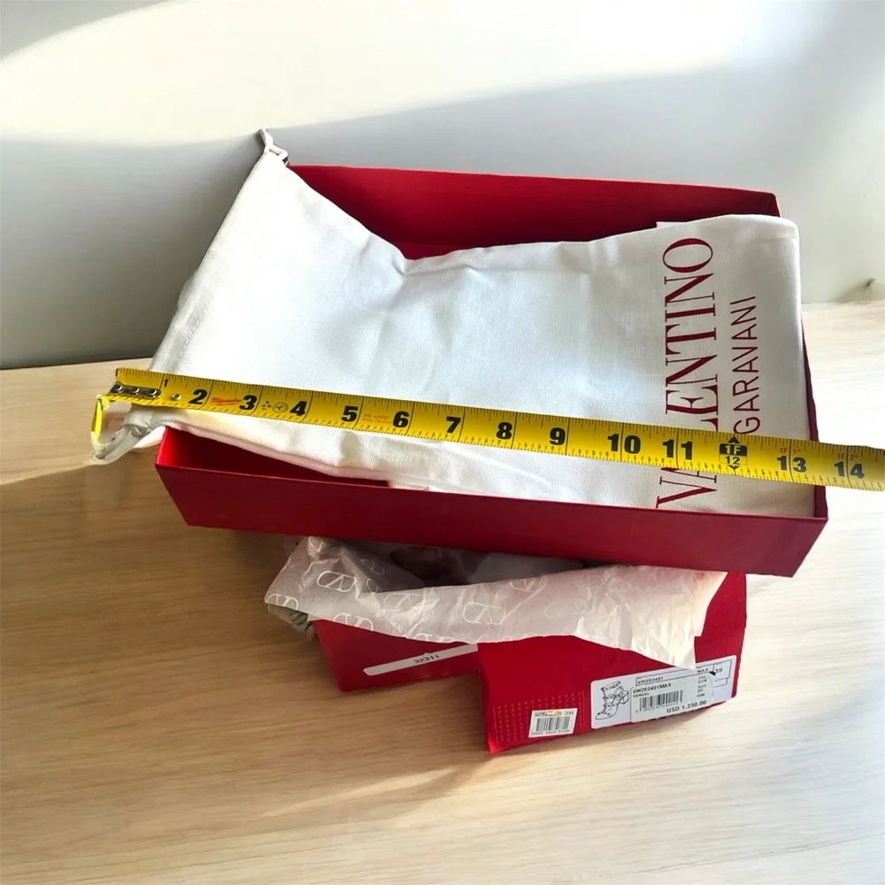 Valentino Garavani White and Red Dust Bags and Box Set
